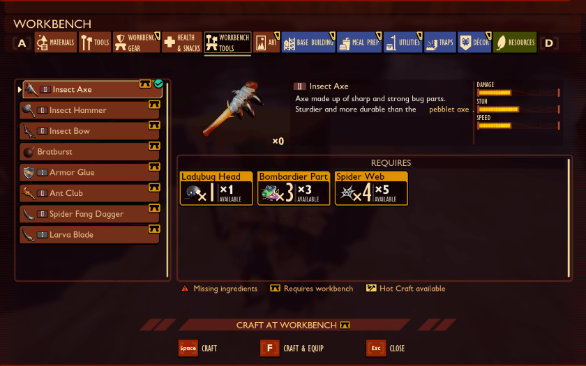 How-To-Craft-Tier-2-Insect-Axe