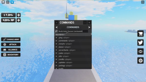 Noob Army Tycoon Commands Codes List NeedForGaming