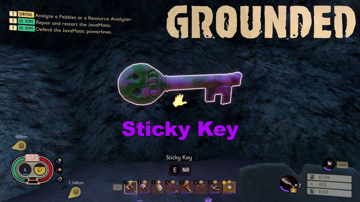 Grounded Secret Sticky Key